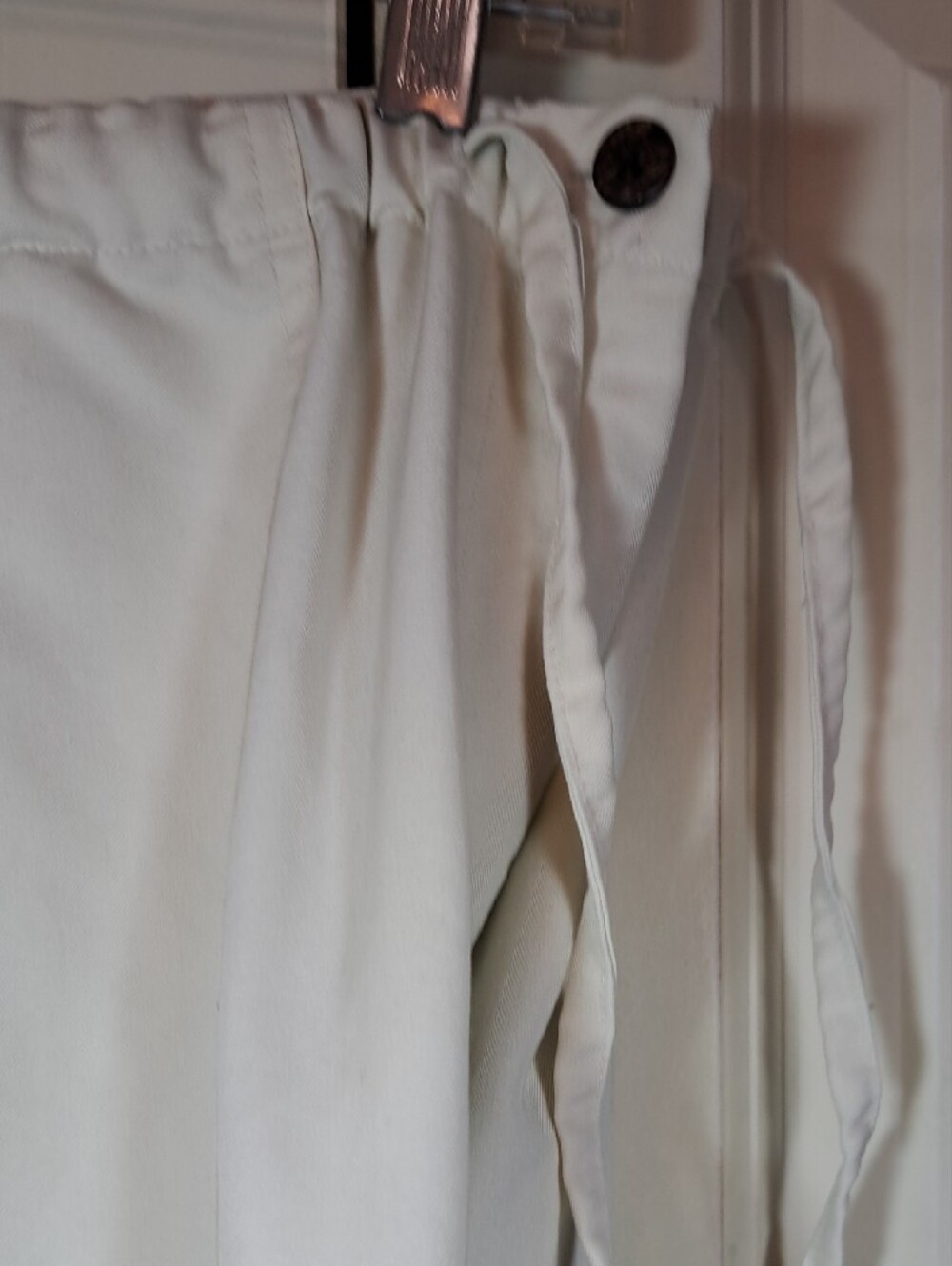 JAMAICA BAY Straight Leg Women's Pants in Off White - Classic Pull-On Style - Picture 3 of 9